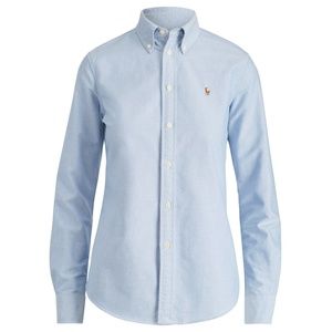Light blue polo button down